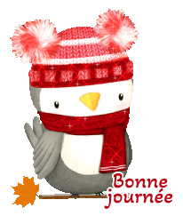Gif bonne journée pingouin